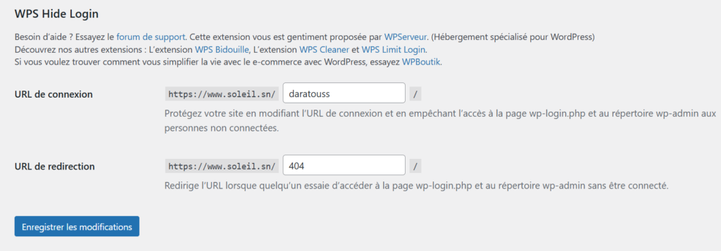 wps hide login